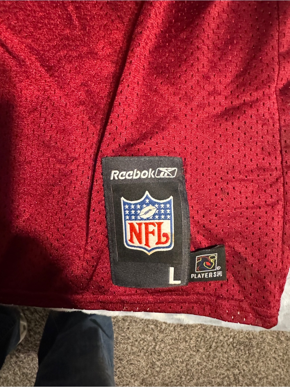 NFL Portis #26 Burgundy Football Jersey with White & Gold Accents - Picture 3 of 3